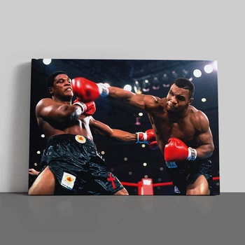 Интерьерная картина Майк Тайсон и Тревор Бербик, Mike Tyson, бокс, 30×42 см (id5517)