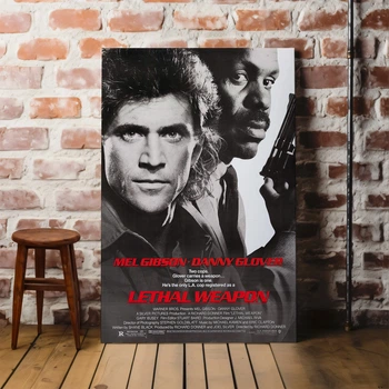 Интерьерная картина Смертельное оружие, Lethal Weapon (1987), культовое кино, 42×28 см (id0758)