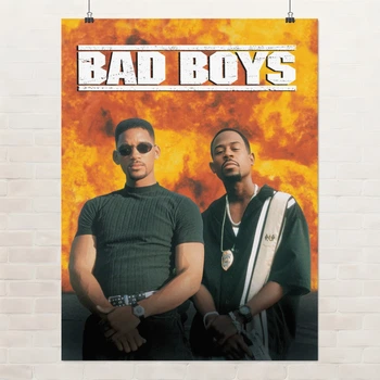 Постер Плохие парни, Bad Boys (1995), боевик, A3 40×30 см (id7254)