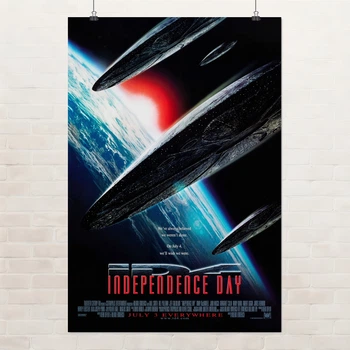 Постер День независимости, Independence Day (1996), боевик, фантастика, Уилл Смит, A3 42×28 см (id7299)