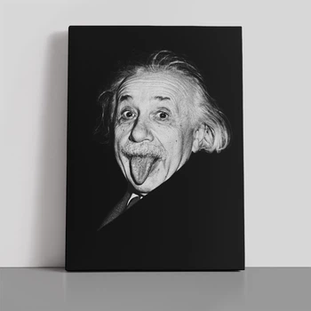 Інтер'єрна картина Альберт Ейнштейн з висунутим язиком, Albert Einstein, 42×30 см (id1301)