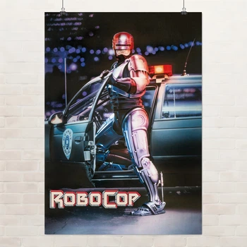 Постер Робокоп, Робот-полицейский, RoboCop (1987), боевик, A2 60×43 см (id7271)
