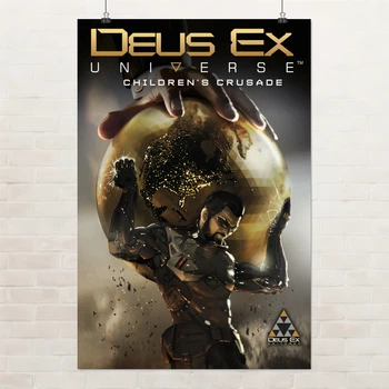 Постер Deus Ex: Children Crusade, киберпанк, sci-fi, постер для геймеров, A3 42×28 см (id1631)