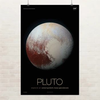 Постер Плутон, Pluto, NASA, НАСА, космос, астрономія, A3 42×27 см (id7132)