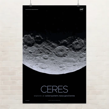 Постер Церера, карликовая планета, Ceres, NASA, НАСА, космос, астрономия, A3 42×27 см (id7091)