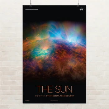 Постер Солнце, Sun, NASA, НАСА, космос, астрономия, A3 42×27 см (id7141)