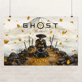 Постер Призрак Йотея, Ghost of Yotei, Япония, самурай, A1 60×90 см (id7170)