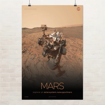 Постер Марс, Mars, NASA, НАСА, космос, астрономия, A3 42×27 см (id7114)