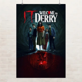 Постер Оно: Добро пожаловать в Дерри, It: Welcome to Derry, ужасы, Пеннивайз, Стивен Кинг, A3 42×28 см (id7217)