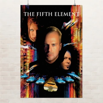 Постер Пятый элемент, The Fifth Element (1997), боевик, Брюс Уиллис, A3 42×28 см (id7243)