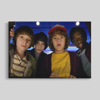 Интерьерная картина Очень Странные Дела, главные герои, Stranger Things, постер по сериалу, 26×42 см (id4358)