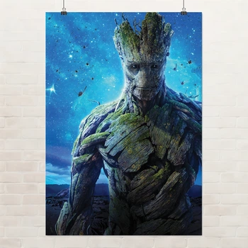 Постер Грут, Стражи Галактики, Groot, GOTG (2014), супергеройский постер, A2 60×42 см (id0167)
