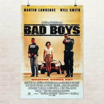 Постер Плохие парни, Bad Boys (1995), боевик, A3 42×28 см (id7253)