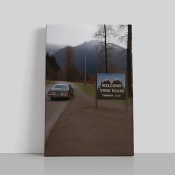 Інтер'єрна картина Твін Пікс, Welcome to Twin Peaks, серіал, 60×40 см (id7075)