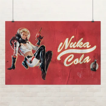 Постер Фаллаут, Нюка-кола, Fallout, Nuka-cola, постапокалипсис, фантастика, A3 42×28 см (id7078)