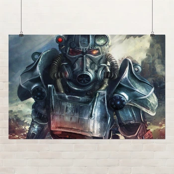 Постер Фаллаут 4, силовая броня, Fallout 4, A3 28×42 см (id2174)