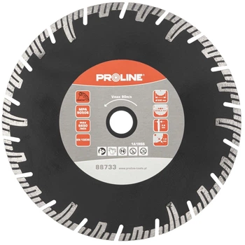 Диск алмазний сегментний Proline Turbo-T 230 х 22.23 мм по бетону та залізобетону 88733 (5903755887337)