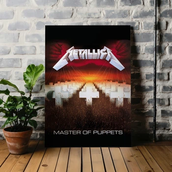 Интерьерная картина Металлика, Metallica, Master of Puppets (1986), декор комнаты меломана, 42×30 см (id6822)