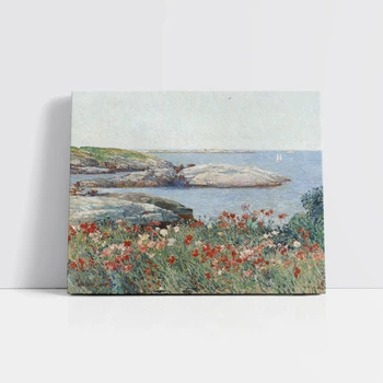 Интерьерная картина Чайльд Гассам, Маки на острове Шолс, Childe Hassam, Poppies, 30×37 см (id7018)