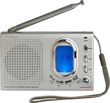 Портативне радіо Nedis AM / FM / SW Сіре (RDWR1000GY)