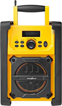 Radio budowlane Nedis FM IPX5 Yellow-Black (RDFM3100YW)