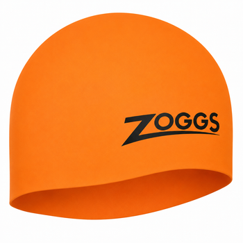 Шапочка для плавания Zoggs Easy-Fit Silicone Cap силиконовая для длинных волос, Оранжевый (4465003.OR)