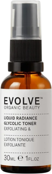 Тонік для обличчя Evolve Organic Beauty Liquid Radiance Glycolic освітлюючий 30 мл (5060200047699)