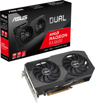 Видеокарта AMD Radeon RX 6600 8GB Asus Dual (DUAL-RX6600-8G) Б/У