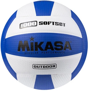 Тренировочный волейбольный мяч Mikasa Softtouch 1000 №5 White-Blue (NE-SFT-M30)