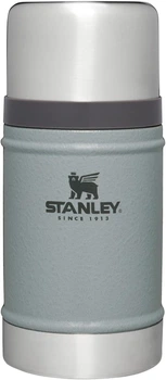 Термос для еды и напитков с широким горлом Stanley Legendary Hammertone Silver объем 0.7 л, цвет серый, тепло до 15 ч, 10-11350-grey