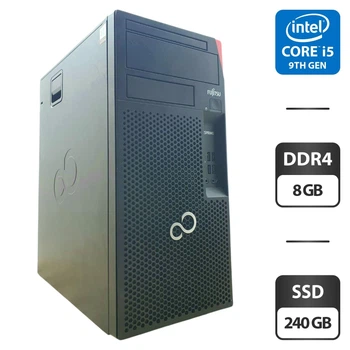 Компьютер Fujitsu Esprimo P558 Tower / Intel Core i5-9500 (6 ядер по 3.0 - 4.4 GHz) / 8 GB DDR4 / 240 GB SSD / Intel UHD Graphics 630 б/у