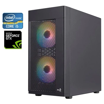 Ігровий ПК AeroCool Hexform Start Tower / Intel Core i5-4570 (4 ядра по 3.2 - 3.6 GHz) / 16 GB DDR3 / 120 GB SSD + 500 HDD / nVidia GeForce GTX 950, 2 GB GDDR5, 128-bit / 400W / Win 10 Pro б/в