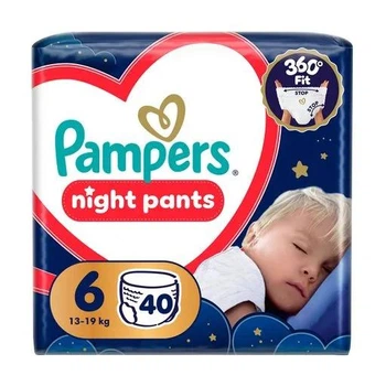 Підгузки-трусики Pampers Night Pants розмір 6 (13-19 кг), 40 шт