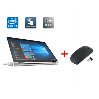 Ноутбук-трансформер HP EliteBook x360 1040 G5 / 14" (1920x1080) IPS Touch / Intel Core i5-8250U (4 (8) ядра по 1.6 - 3.4 GHz) / 8 GB DDR4 / 256 GB SSD / Intel UHD Graphics 620 / WebCam / TouchID / Windows 10 б/у + Подарок Беспроводная мышь / USB