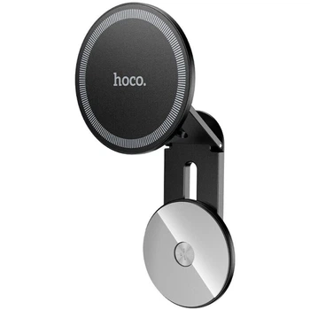 Магнитный автомобильный держатель для телефона Hoco H93 Ring Screen Holder на монитор / бортовой дисплей автомобиля Черный