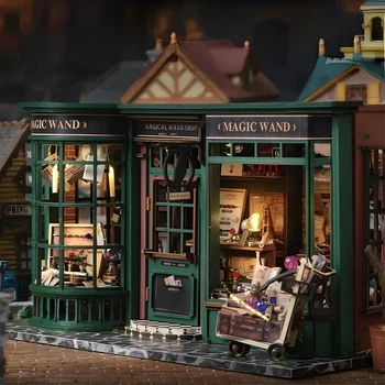DIY конструктор румбокс Гарри Поттер Magic Wand Shop — миниатюрная магическая лавка для сборки Cuteroom