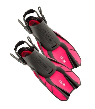 Ласти Ocean Reef Duo Fins рожеві S/M неопрен гума відкрита п'ята (501369ALP) (OR020107)