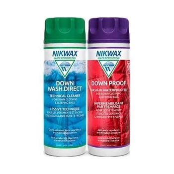 Набір для прання пухового спорядження Nikwax Down Wash Direct/Down Proof 300ml (207459ALP) (0191P06)