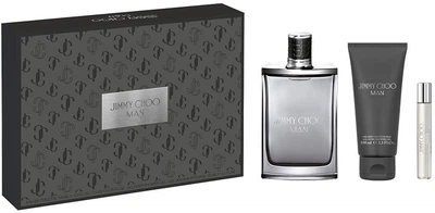 Zestaw męski Jimmy Choo Man Woda toaletowa 100 ml + Woda toaletowa 7.5 ml + Żel pod prysznic 100 ml (3386460167420)