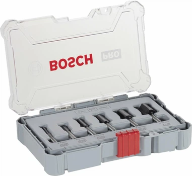 Набор фрез Bosch PRO хвостовик 6 мм, 6 шт (2607017465)
