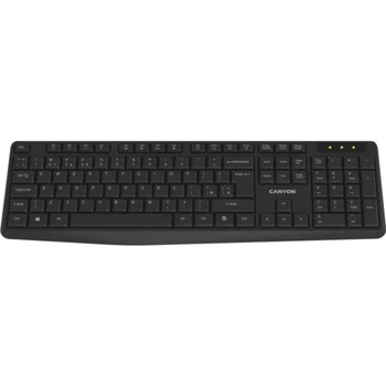 Клавиатура беспроводная Canyon KB-W01, Black (CNE-CKEYW01)