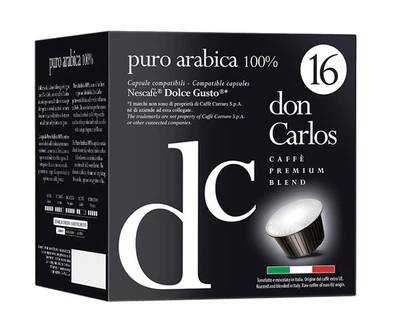 Кава у капсулах Carraro don Carlos Puro Arabica Dolce Gusto