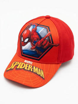 Детская кепка Spider‑Man красная с липучкой 48–50 см