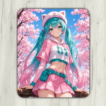 Коврик для мыши Anime игровой и офисный 24х20 нескользящая резиновая основа, точная поверхность для оптической и лазерной мышки, износостойкая, для работы, игр и учебы (51691)