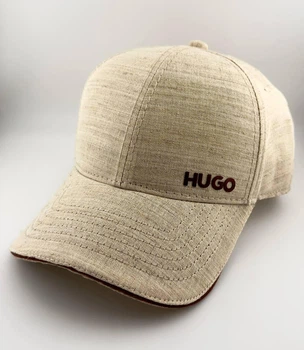 Кепка Бейсболка HUGO из Натурального Итальянского Льна (на Липучке, Держит Форму) Мужская размер M (58-59 см)
