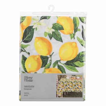 Скатерть ARDESTO Sicilian Lemons 120х140 см Green ART07LM