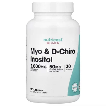 Міо- та D-хіроінозитол для жінок, Nutricost, 120 капсул
