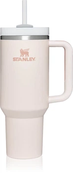 Термокружка Stanley Quencher H2.O FlowState™ Tumbler з трубочкою і ручкою 1.18 л Світло рожева