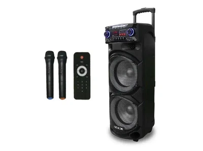 Акустическая переносная колонка ZXX-9292 300Вт 10" 72х43х34см TWS/FM/USB/TF/SD/BT/REC/EQ/LED/2MIC/ДК