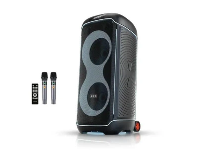Акустична переносна колонка ZXX-8820 1000Вт 2x8" 39х35х79 см TWS/FM/USB/TF/BT/REC/LED/2MIC/ДК